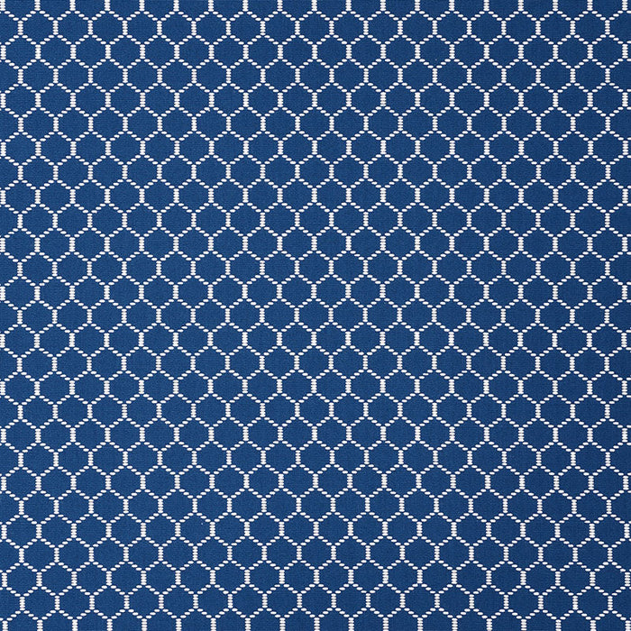 Schumacher Fishnet Marine Fabric Sample 73093