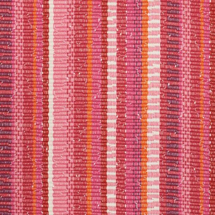 Schumacher Primavera Stripe Berry Fabric Sample 73111