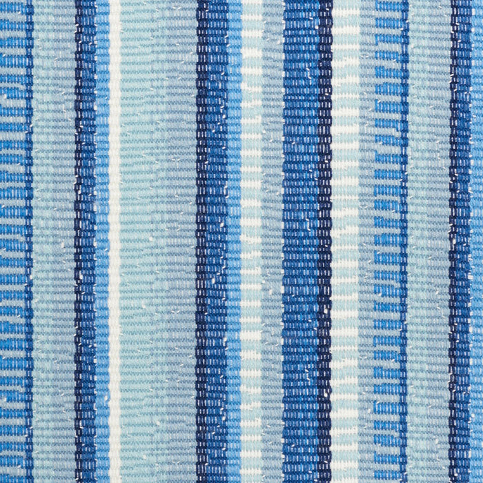 Schumacher Primavera Stripe Sea Fabric Sample 73112