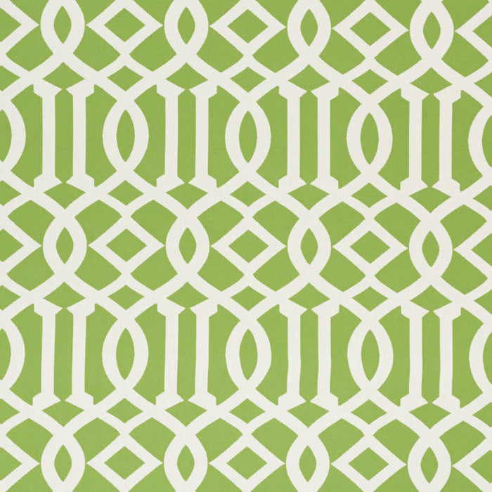 Schumacher Imperial Trellis Indoor/Outdoor Leaf Fabric Sample 73160