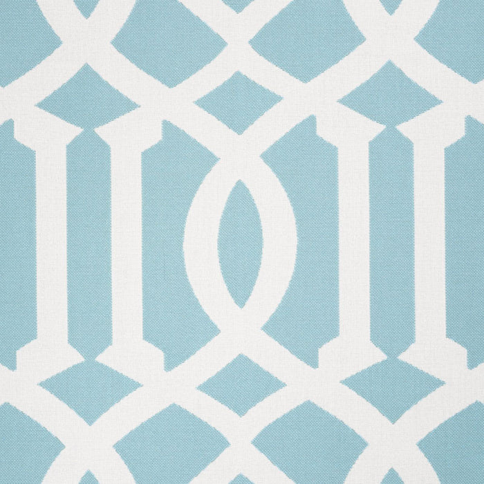 Schumacher Imperial Trellis Indoor/Outdoor Aqua Fabric 73161