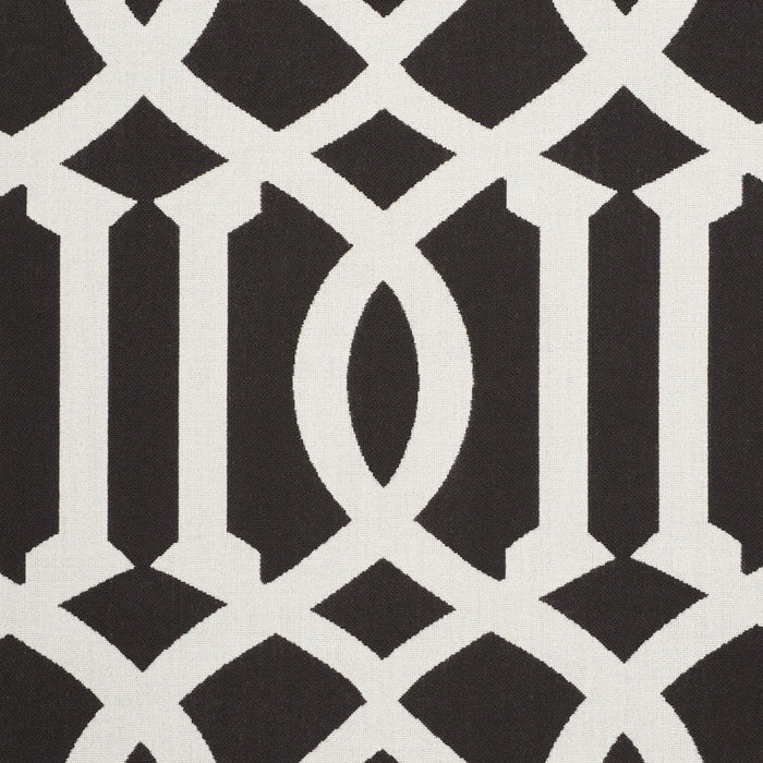 Schumacher Imperial Trellis Indoor/Outdoor Black Fabric Sample 73162