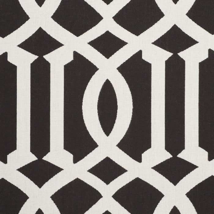 Schumacher Imperial Trellis Indoor/Outdoor Black Fabric 73162