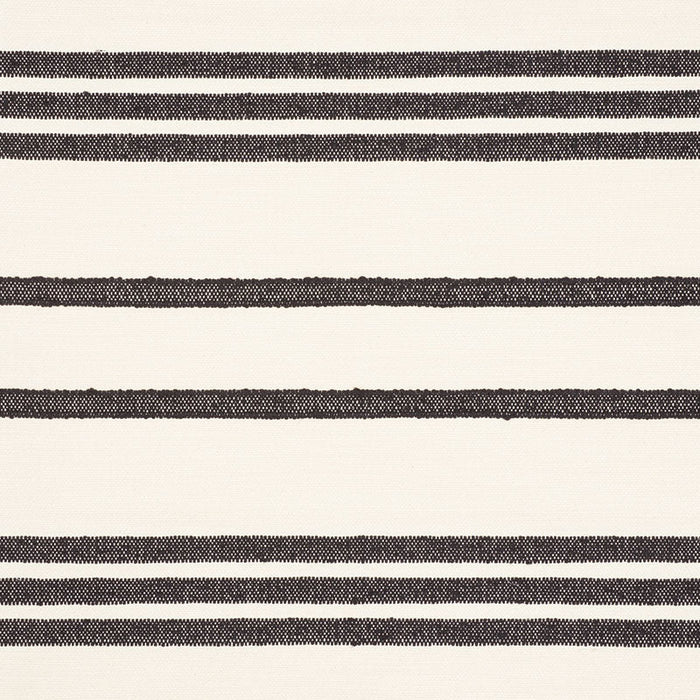 Schumacher Dune Stripe Black Fabric Sample 73290