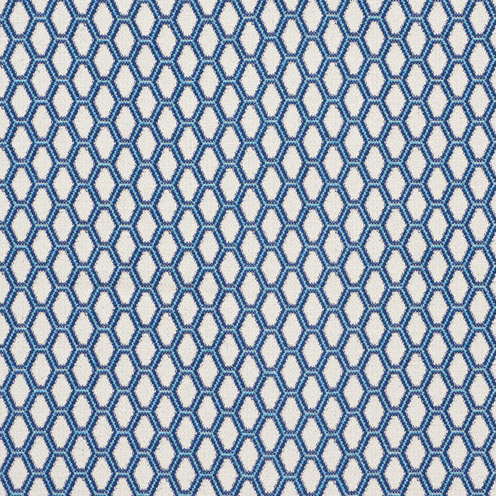 Schumacher Beehive Blue Fabric Sample 73420