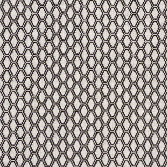 Schumacher Beehive Graphite Fabric Sample 73422