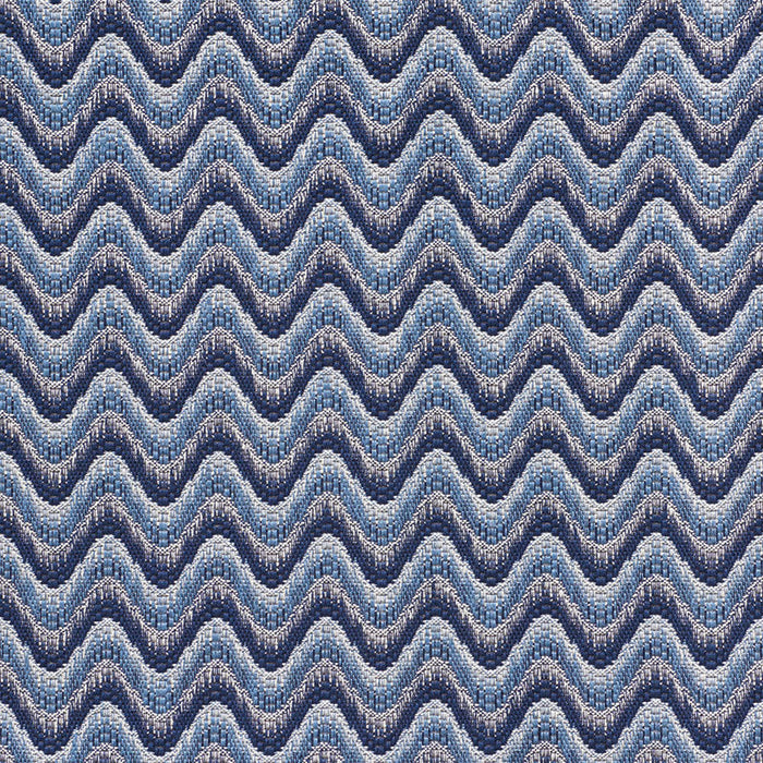 Schumacher Bargello Wave Blue Fabric Sample 73440