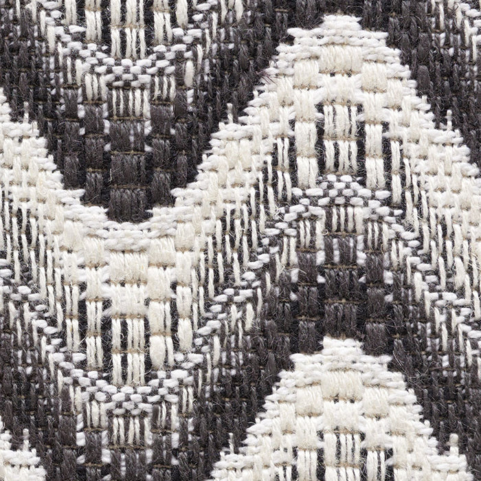 Schumacher Bargello Wave Graphite Fabric 73441