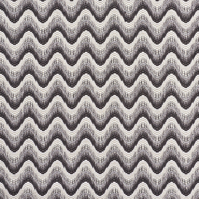 Schumacher Bargello Wave Graphite Fabric Sample 73441