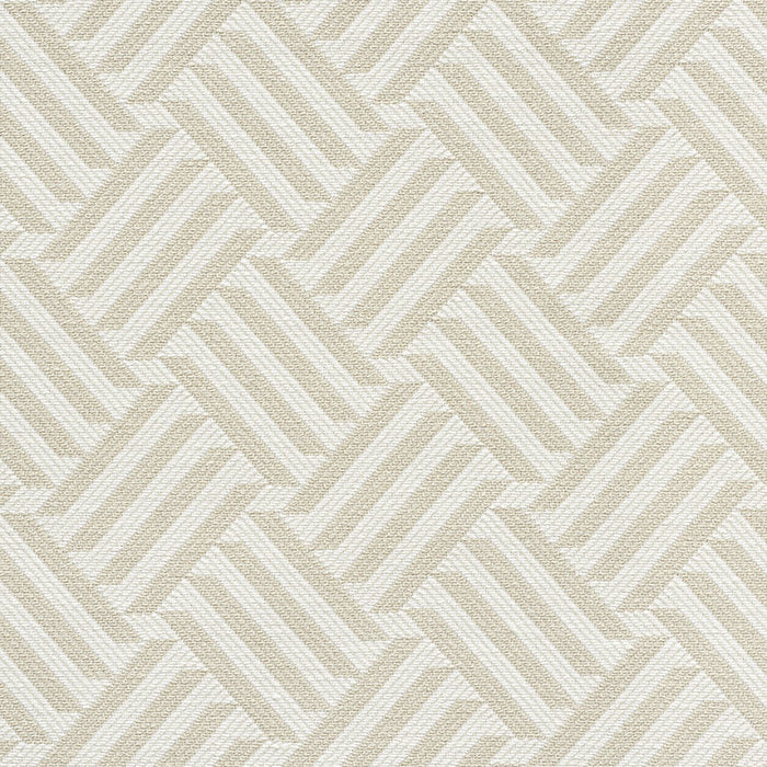 Schumacher Cross Hatch Natural Fabric Sample 73450