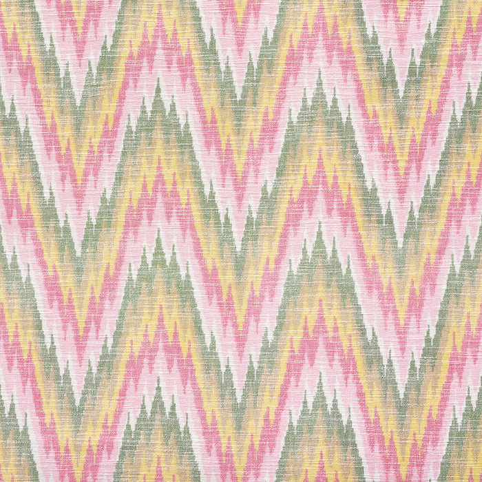 Schumacher Ibiza Flamestitch Spring Fabric 73461