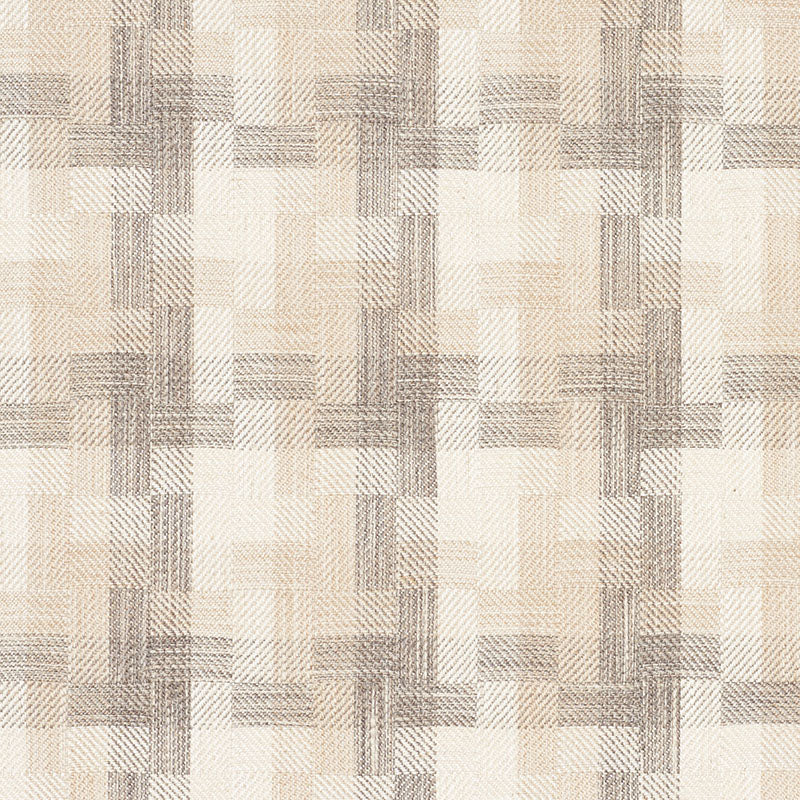 Schumacher Boro Plaid Natural Fabric 73742