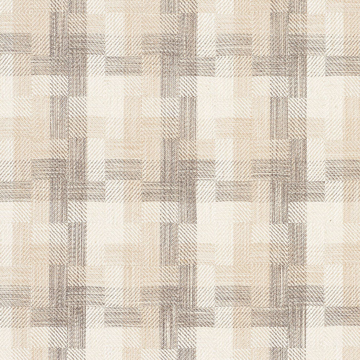 Schumacher Boro Plaid Natural Fabric Sample 73742