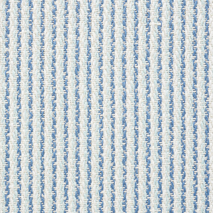 Schumacher Shoreline Stripe Sky Fabric Sample 73852