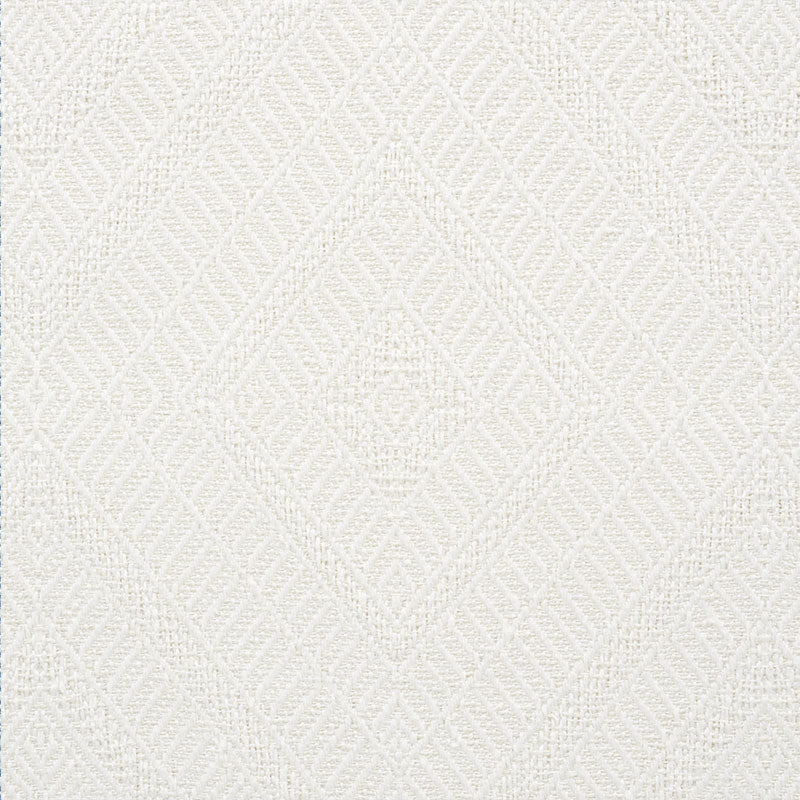 Schumacher Geometric Weave Ivory Fabric 73860