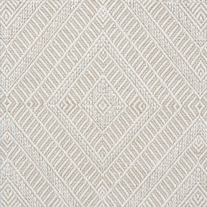 Schumacher Geometric Weave Natural Fabric Sample 73861