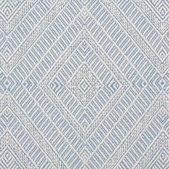 Schumacher Geometric Weave Chambray Fabric Sample 73863