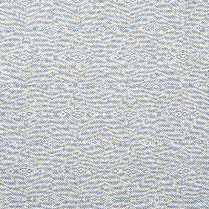 Schumacher Geometric Weave Chambray Fabric Sample 73863