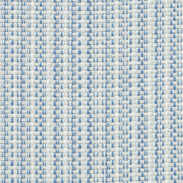 Schumacher Rustic Basketweave Sky Fabric Sample 73882