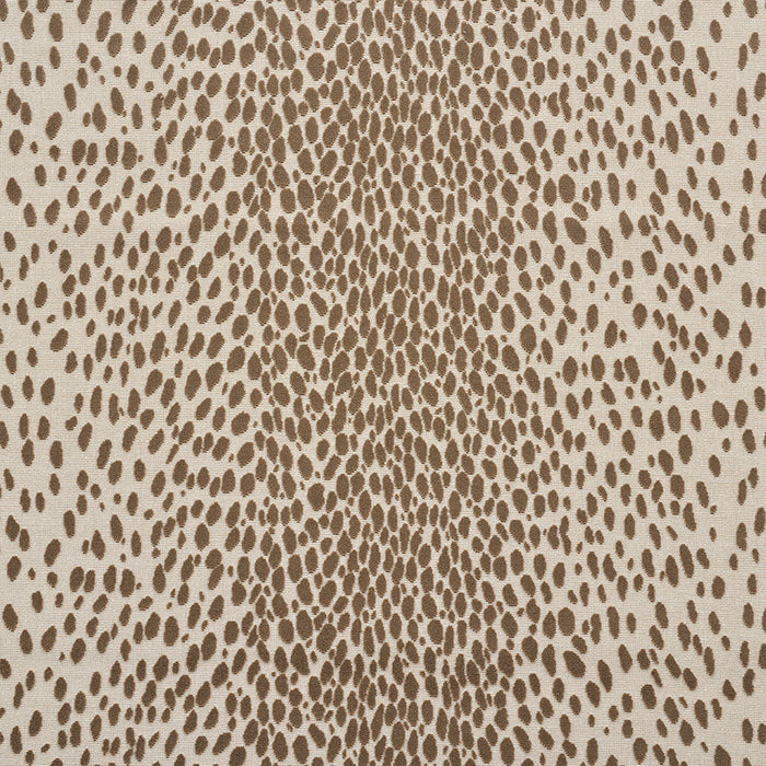 Schumacher Cheetah Velvet Natural Fabric Sample 73911