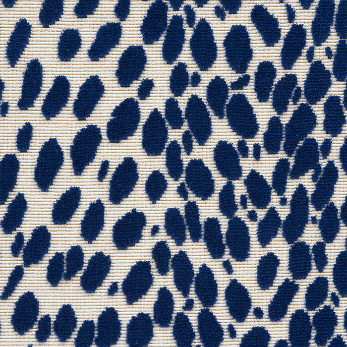 Schumacher Cheetah Velvet Ink Fabric 73912