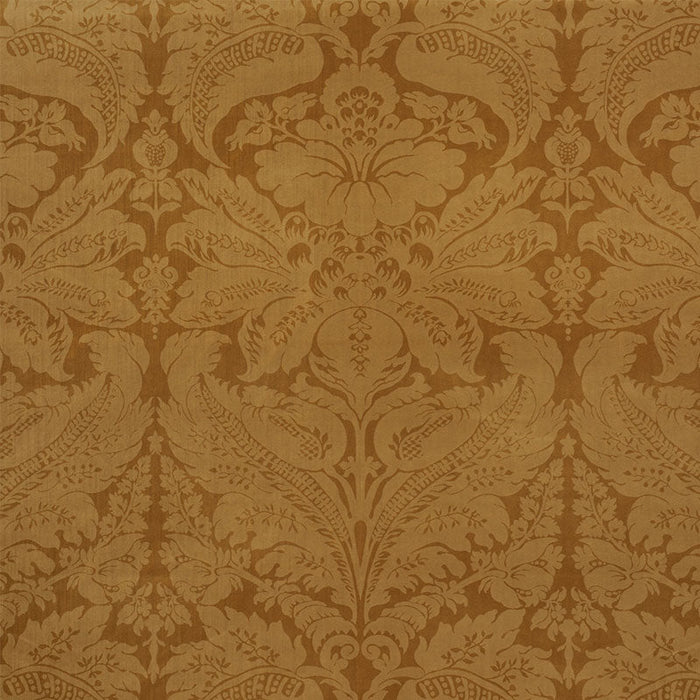 Schumacher Cordwain Velvet Gold Fabric Sample 73953