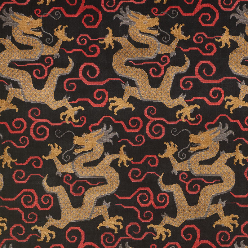 Schumacher Bixi Velvet Onyx Fabric 73974