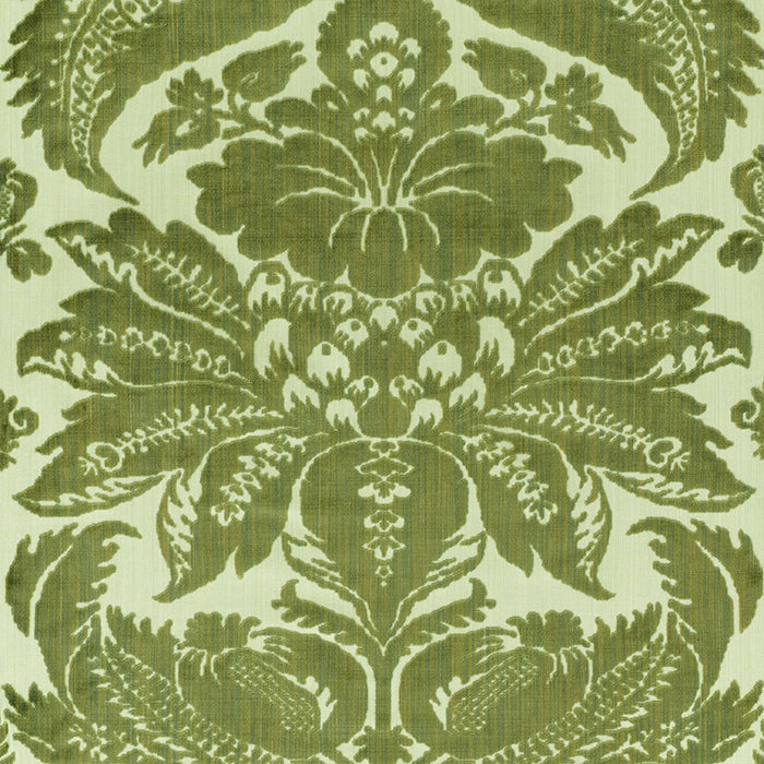 Schumacher Pavia Silk Velvet Olivine Fabric 73980