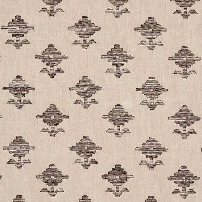 Schumacher Rubia Brown Fabric Sample 74165