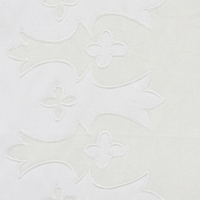 Schumacher Bergama White & Ivory Fabric Sample 74180