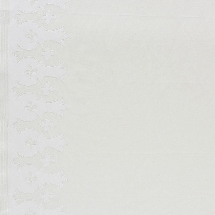 Schumacher Bergama White & Ivory Fabric Sample 74180