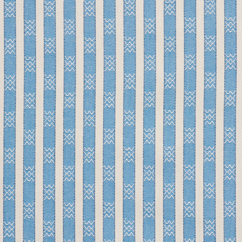 Schumacher Beverly Stripe Cobalt Fabric 74210