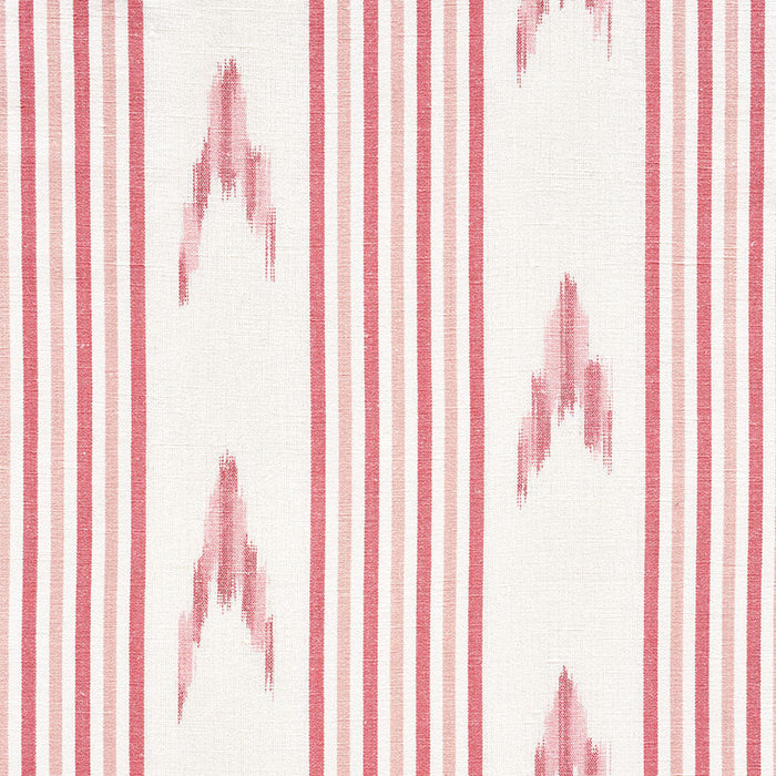 Schumacher Santa Barbara Ikat Pink Fabric Sample 74221