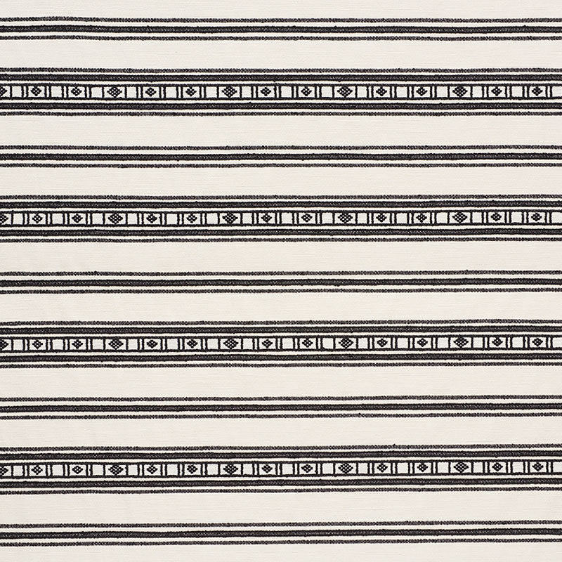 Schumacher Buena Vista Black Fabric Sample 74481