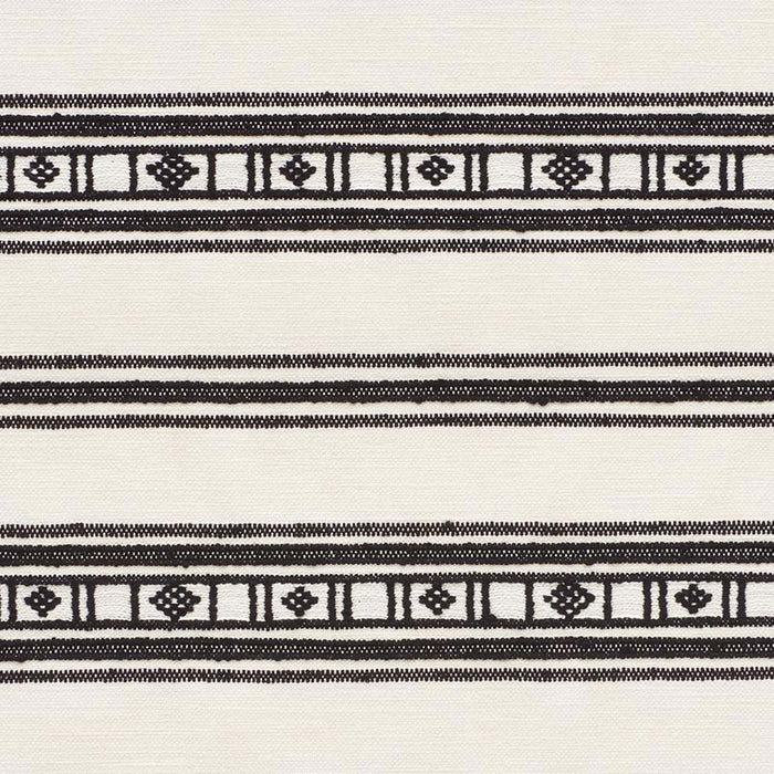 Schumacher Buena Vista Black Fabric Sample 74481