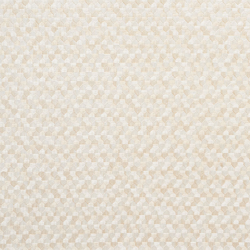 Schumacher Ivins Embroidery Ivory Fabric 75120