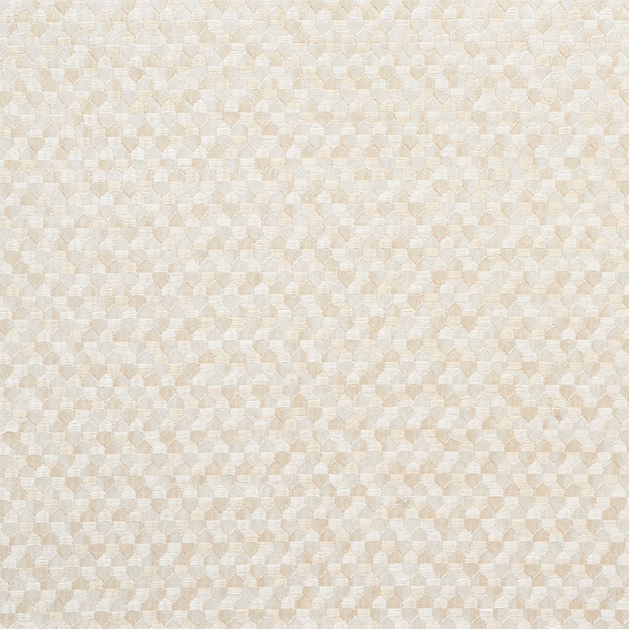 Schumacher Ivins Embroidery Ivory Fabric 75120