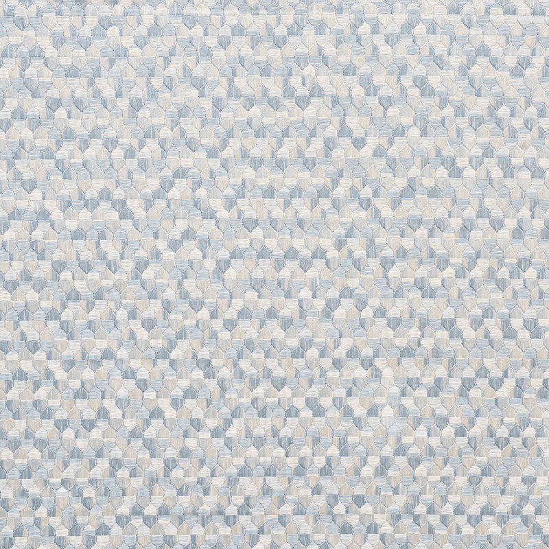 Schumacher Ivins Embroidery Sky Fabric 75121