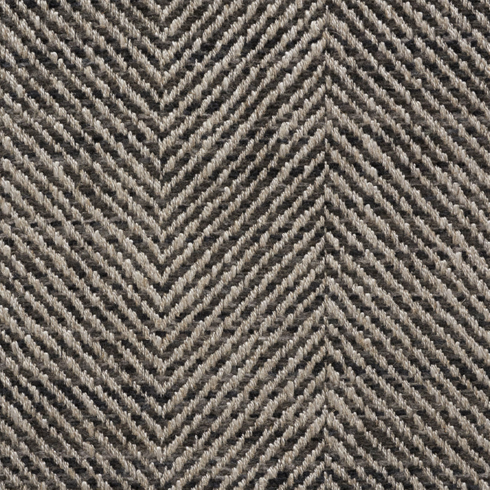 Schumacher Caro Herringbone Charcoal Fabric 75141