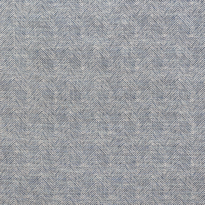 Schumacher Caro Herringbone Indigo Fabric Sample 75142