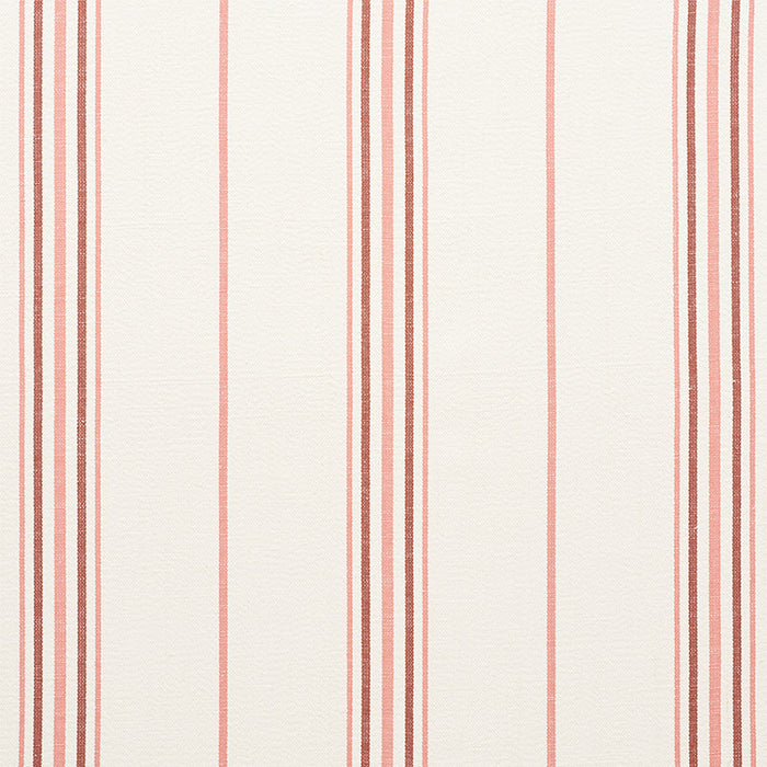 Schumacher Scarset Stripe Rosewood Fabric Sample 75262