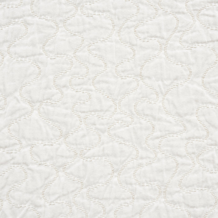 Schumacher La Belle Matelasse Ivory Fabric 75270