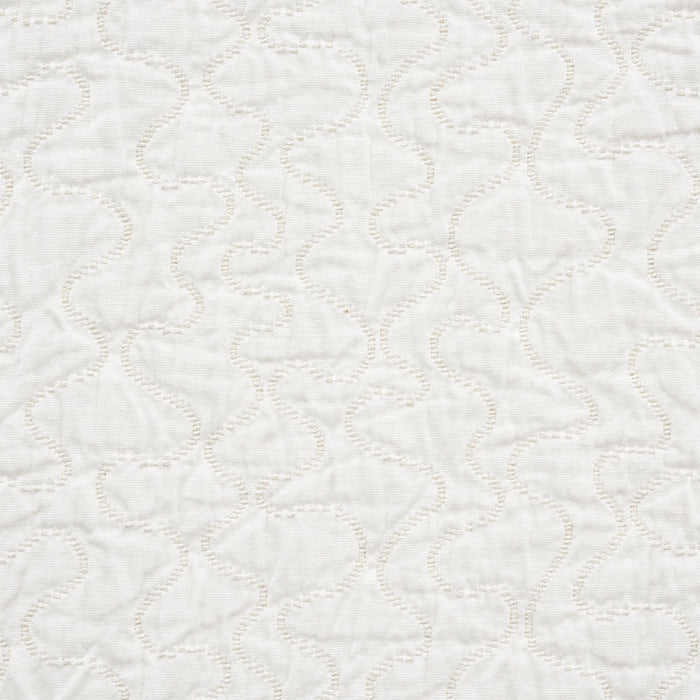 Schumacher La Belle Matelasse Ivory Fabric Sample 75270