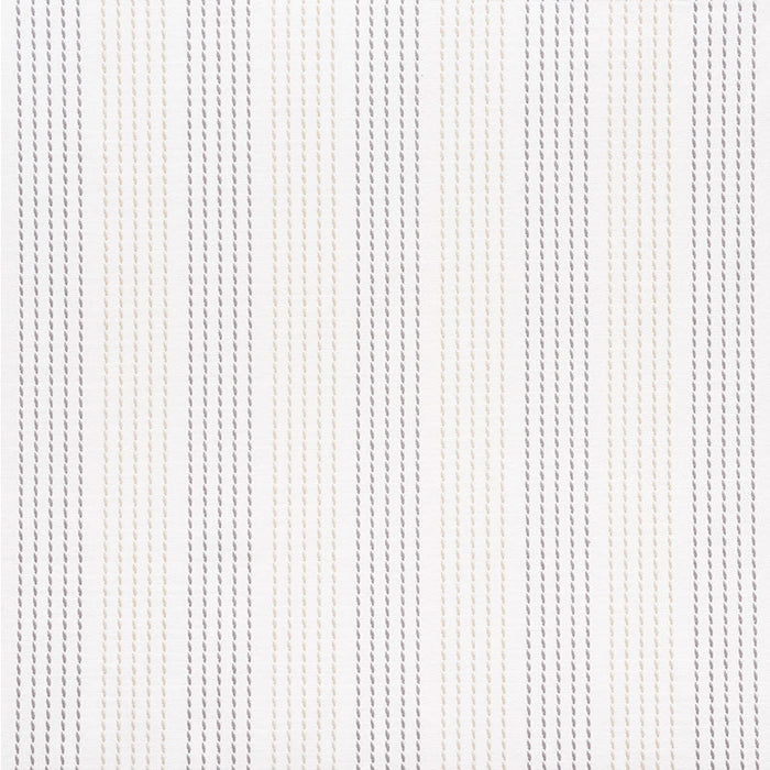 Schumacher Running Stitch Charcoal & Sand Fabric Sample 75323