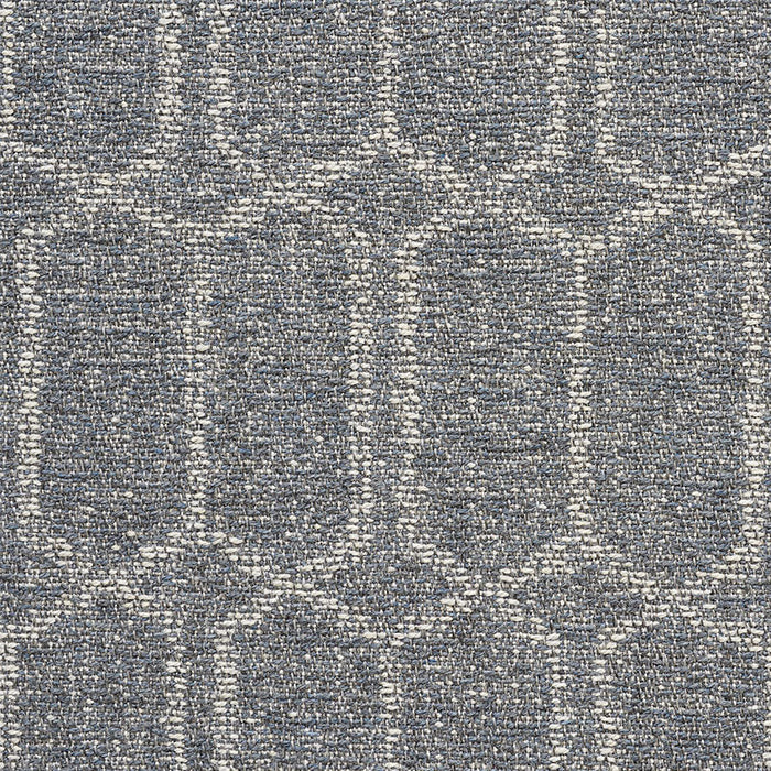 Schumacher Modern Trellis Outdoor Slate Fabric Sample 75400