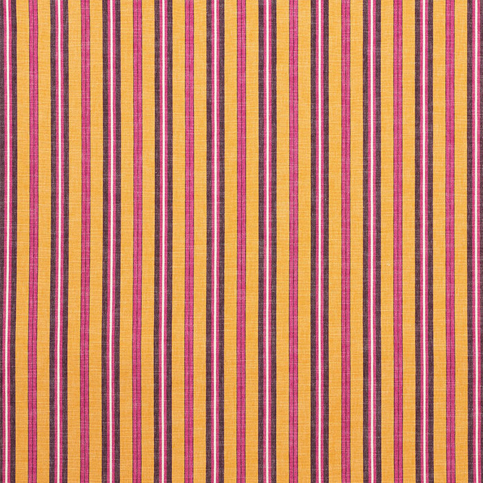 Schumacher Lewis Stripe Gold Fabric Sample 75502