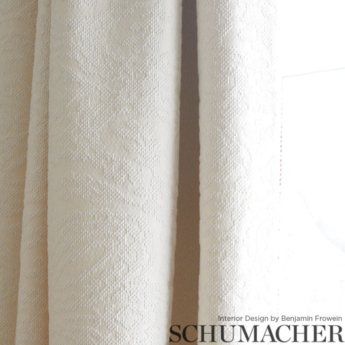 Schumacher Hardwick Ivory Fabric Sample 75511