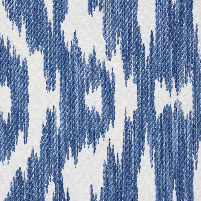 Schumacher Dorset Indigo Fabric Sample 75553