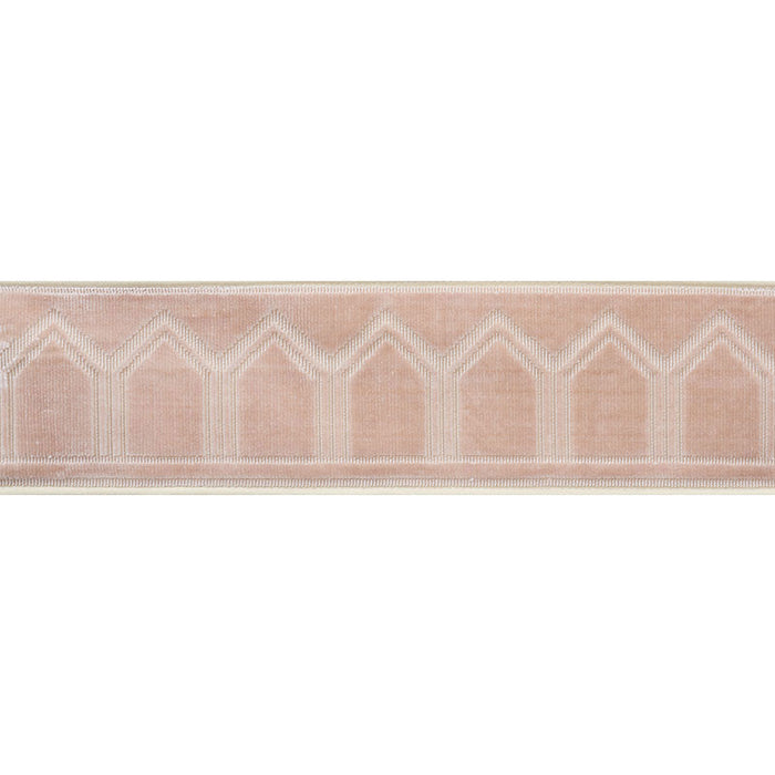 Schumacher Vizier Velvet Tape Blush Trim 75733