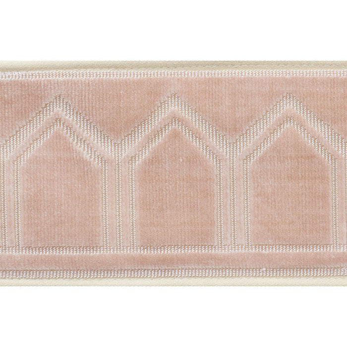 Schumacher Vizier Velvet Tape Blush Trim 75733